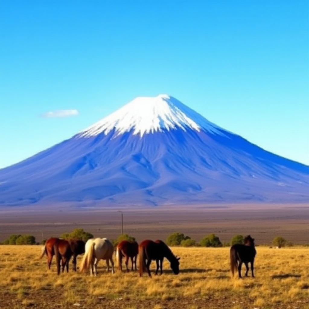 Volcán Cotopaxi con su cono nevado perfecto